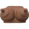 Comprar DIABLO PICANTE - HUCHA FORMA DE TETAS TONO OSCURO al mejor precio - Envíos Discretos