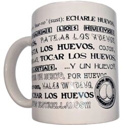 Comprar DIABLO PICANTE - TAZA BLANCA DE SINÓNIMOS HUEVOS 370 ML al mejor precio - Envíos Discretos
