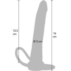 Comprar GET REAL - DOUBLE TROUBLE PENETRADOR ANAL SILICONA 16 CM al mejor precio - Envíos Discretos