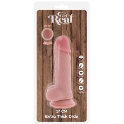 GET REAL - PENE REALÍSTICO DELUXE CON TESTÍCULOS EXTRA GRUESO 17 CM - piKanteo | Despierta tu lado más piKante Comprar GET REAL - PENE REALÍSTICO DELUXE CON TESTÍCULOS EXTRA GRUESO 17 CM al mejor precio - Envíos Discretos