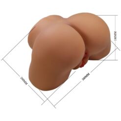 CRAZY BULL - GERIANN TRASERO FEMENINO REALISTA VIBRADOR & SUCCIONADOR CON SONIDO 5.5 KG - piKanteo | Despierta tu lado más piKante
