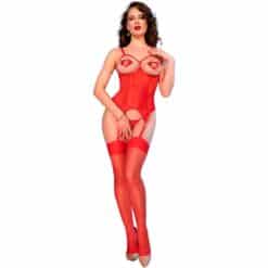 CHILIROSE - CR 4873 SET CORSET ROJO M - piKanteo | Despierta tu lado más piKante