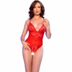 CHILIROSE - CR 4870 BODY CROTCHLESS ROJO L
