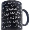 DIABLO PICANTE - TAZA NEGRA TETAS 370 ML - piKanteo | Despierta tu lado más piKante