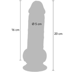 GET REAL - PENE REALÍSTICO DELUXE CON TESTÍCULOS EXTRA GRUESO 20 CM - piKanteo | Despierta tu lado más piKante