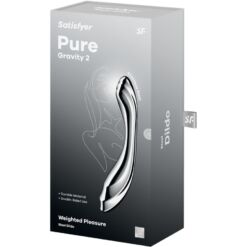 SATISFYER - PURE GRAVITY 2 DILDO ACERO INOXIDABLE DOBLE USO - piKanteo | Despierta tu lado más piKante