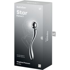 SATISFYER - STAR FORCE 2 DILDO ACERO INOXIDABLE DOBLE USO - piKanteo | Despierta tu lado más piKante