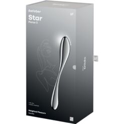 SATISFYER - STAR FORCE 3 DILDO ACERO INOXIDABLE DOBLE USO - piKanteo | Despierta tu lado más piKante