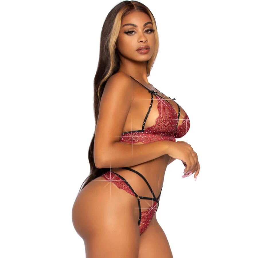 LEG AVENUE - 81623 SET SUJETADOR + TANGA BURDEOS TALLA M - piKanteo | Despierta tu lado más piKante Comprar LEG AVENUE - 81623 SET SUJETADOR + TANGA BURDEOS TALLA M al mejor precio - Envíos Discretos