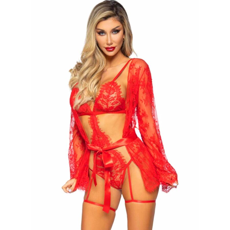 LEG AVENUE - 86123 SET BODY + BATA DE LIGUERO ROJO TALLA S - piKanteo | Despierta tu lado más piKante Comprar LEG AVENUE - 86123 SET BODY + BATA DE LIGUERO ROJO TALLA S al mejor precio - Envíos Discretos