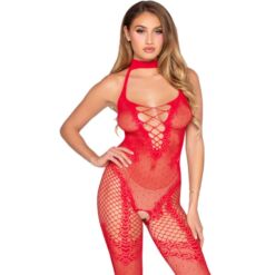 Comprar LEG AVENUE - 89336 BODYSTOCKING SIN ENTREPIERNA ROJO - TALLA ÚNICA al mejor precio - Envíos Discretos
