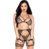 LEG AVENUE - 89362 SET TOP + TANGA + LIGUERO + ESPOSAS NEGRO - TALLA ÚNICA - piKanteo | Despierta tu lado más piKante Comprar LEG AVENUE - 89362 SET TOP + TANGA + LIGUERO + ESPOSAS NEGRO - TALLA ÚNICA al mejor precio - Envíos Discretos
