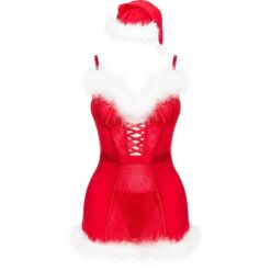 Comprar LIVCO CORSETTI FASHION - AGETHE LC 90607 CAMISA + TANGA + GORRO NAVIDEÑO L/XL al mejor precio - Envíos Discretos