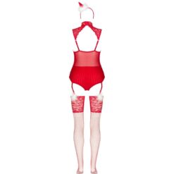 Comprar LIVCO CORSETTI FASHION - LIMPID SNOWFLAKES LC 90604 BODY + MEDIAS + DIADEMA NAVIDEÑA S/M al mejor precio - Envíos Discretos