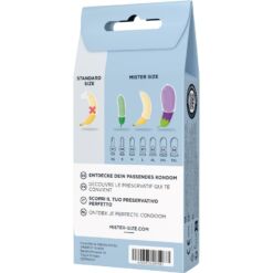 MISTER SIZE - TEST SET 3 PRESERVATIVOS DIFERENTES TALLAS + CINTA MÉTRICA - piKanteo | Despierta tu lado más piKante Comprar MISTER SIZE - TEST SET 3 PRESERVATIVOS DIFERENTES TALLAS + CINTA MÉTRICA al mejor precio - Envíos Discretos