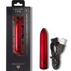 Comprar ROCKS-OFF - BALA VIBRADORA RECARGABLE ROJA al mejor precio - Envíos Discretos