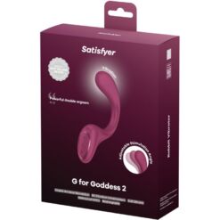 Comprar SATISFYER - G FOR GODDESS 2 VIBRADOR RABBIT BURDEOS al mejor precio - Envíos Discretos