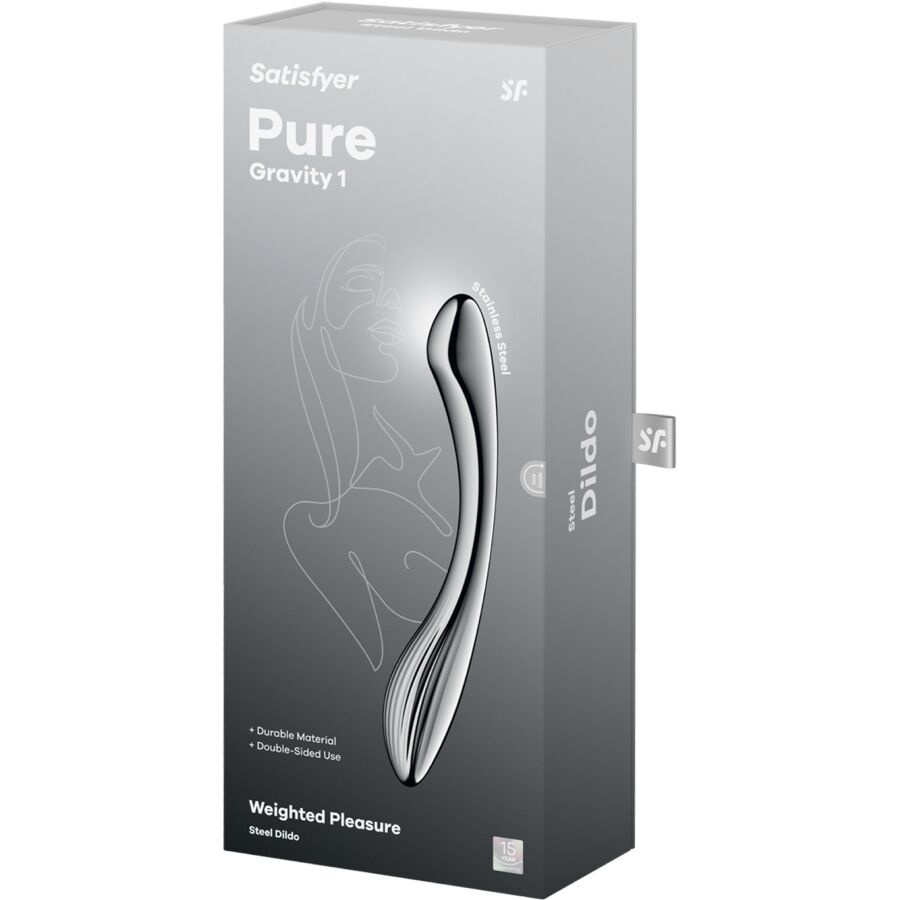 SATISFYER - PURE GRAVITY 1 DILDO ACERO INOXIDABLE DOBLE USO - piKanteo | Despierta tu lado más piKante Comprar SATISFYER - PURE GRAVITY 1 DILDO ACERO INOXIDABLE DOBLE USO al mejor precio - Envíos Discretos