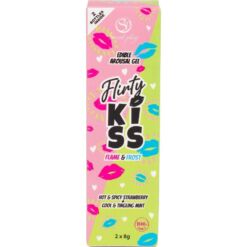 Comprar SECRETPLAY - FLIRTY KISS GELES CON EFECTOS SEXO ORAL FRESA & MENTA 2 x 8 GR al mejor precio - Envíos Discretos