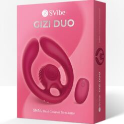 Comprar SNAIL VIBE - GIZI DÚO ESTIMULADOR DE PAREJAS CONTROL REMOTO BURDEOS al mejor precio - Envíos Discretos