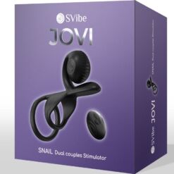 Comprar SNAIL VIBE - JOVI ANILLO DE PAREJA CONTROL REMOTO NEGRO al mejor precio - Envíos Discretos